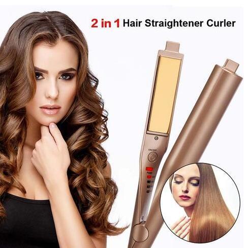 Hair straightener splint double use Hair curler rolling perm Suitable for wet and dry hair Straightening hair Plywood